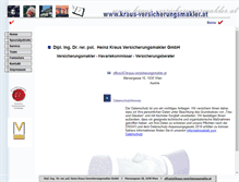 Tablet Screenshot of kraus-versicherungsmakler.at